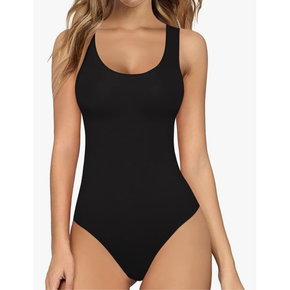 Sleek Black Women's Bodysuit